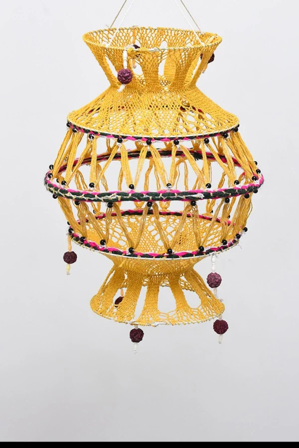 Open Weave Macrame Lantern