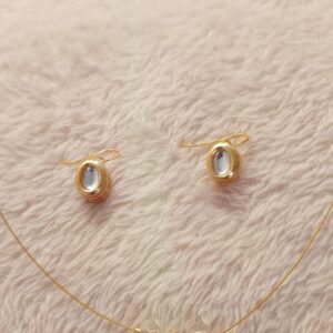 Mirror Drop Pearl Necklace Set
