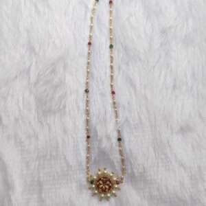 ShreeDa Floral Pearl Pendant Necklace