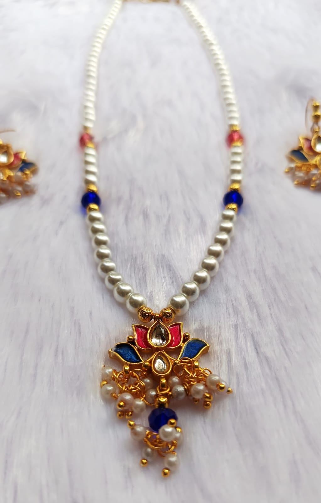 ShreeDa Kamalini Pearl Necklace Set - Image 2