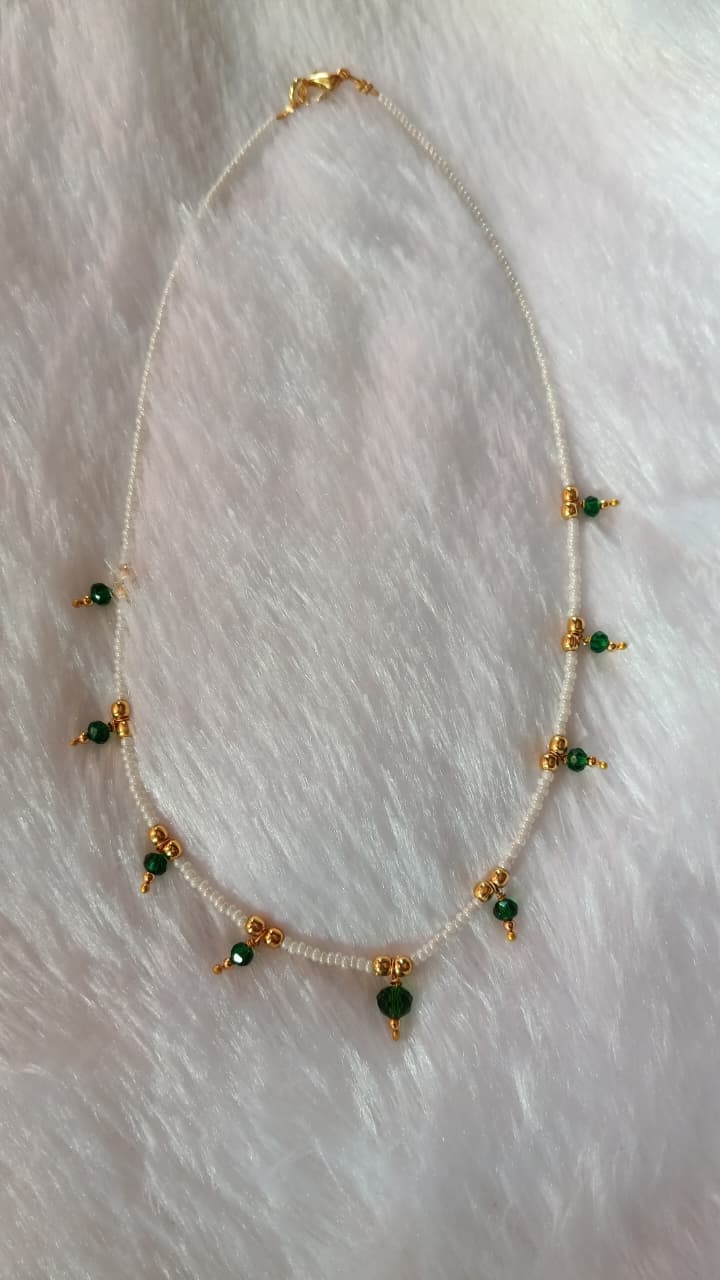 ShreeDa Emerald Pearl Necklace - Image 2