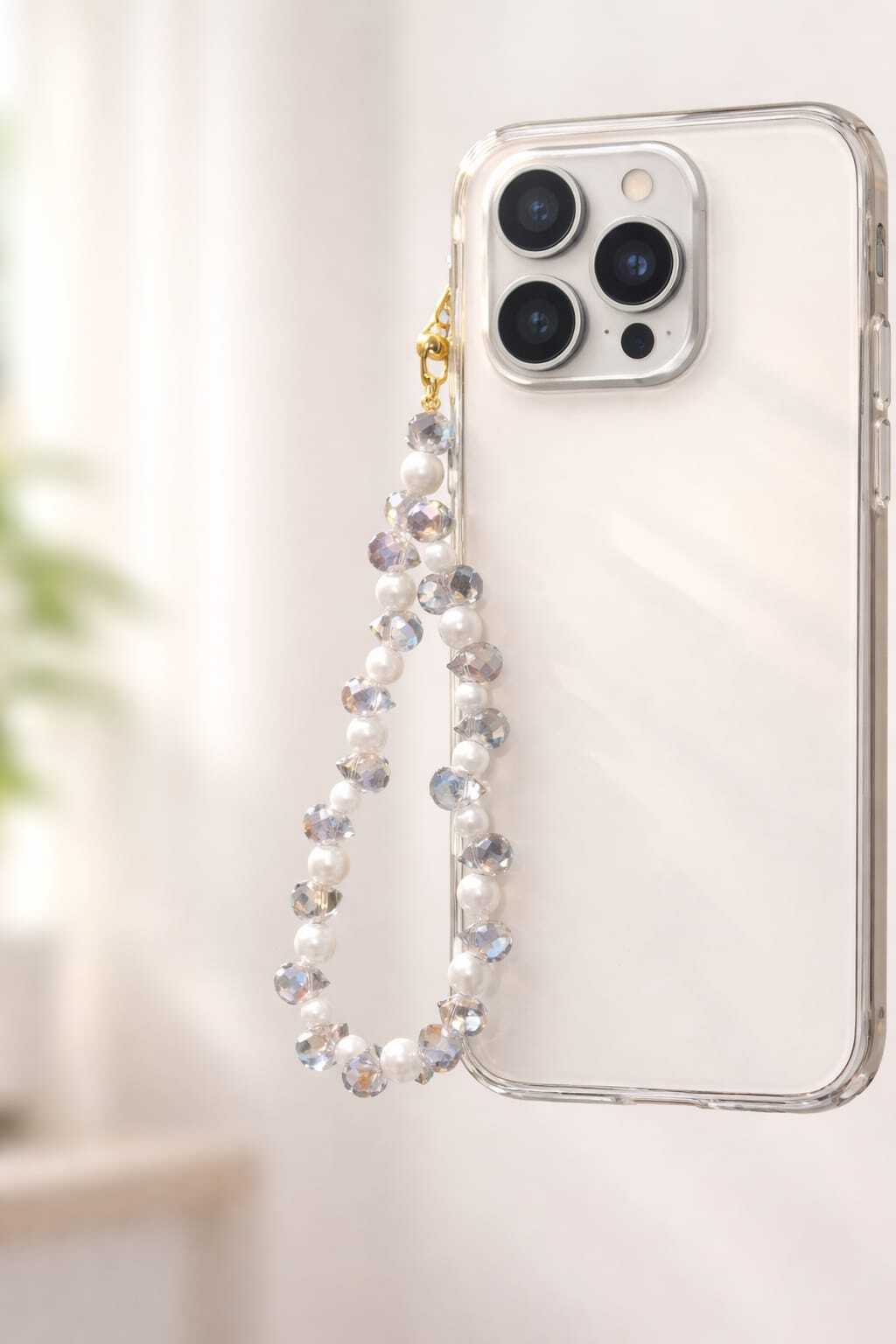 Bouquet N More Aurora Crystal Pearl Phone Charm - Image 2