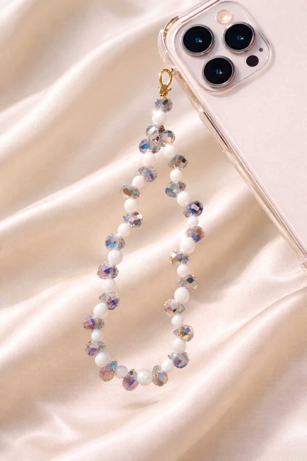 Bouquet N More Aurora Crystal Pearl Phone Charm